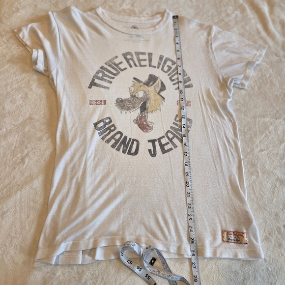 True Religion Brand Jeans Wolf Face Shirt Mens Large Vintage Rebel 1971 - Picture 12 of 12